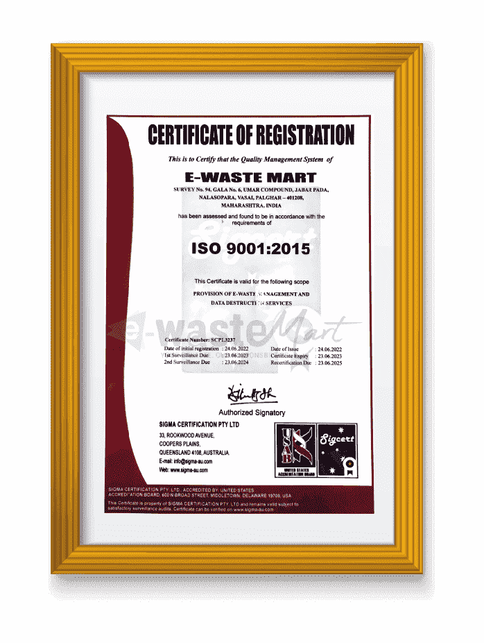 E-Waste Mart certificate 6
